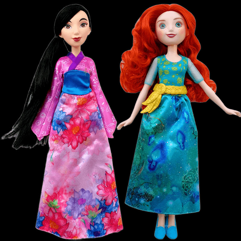 Disney store princess Doll RAPUNZEL, JASMINE, MULAN, MERIDA,CINDERELLA, ARIEL, POCAHONTAS Fashion Doll Toys for Children view