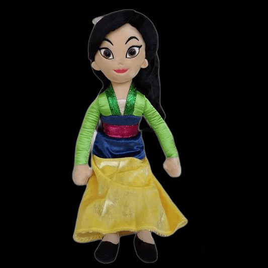 Disney 40CM Princess Doll Cartoon Movie Character Anna Mulan Cinderella Belle Plush Stuffed Toy Girl Dolls Birthday Gift view