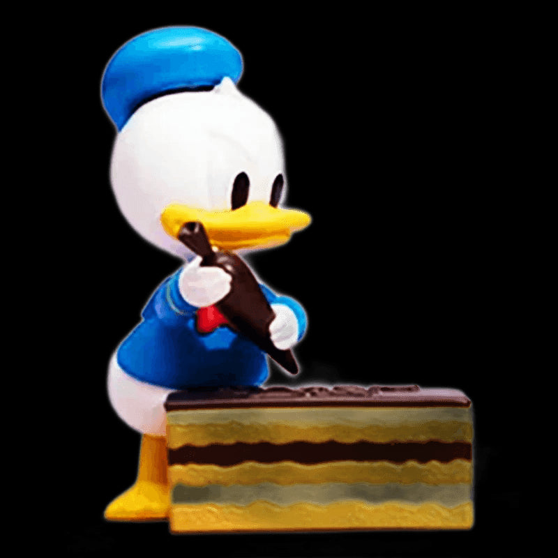 Anime Disney Classic Donald Duck Cake Series Figure Toys Dessert Party Trendy Play Cute Decoration Dolls Desktop Model Kids Gift view