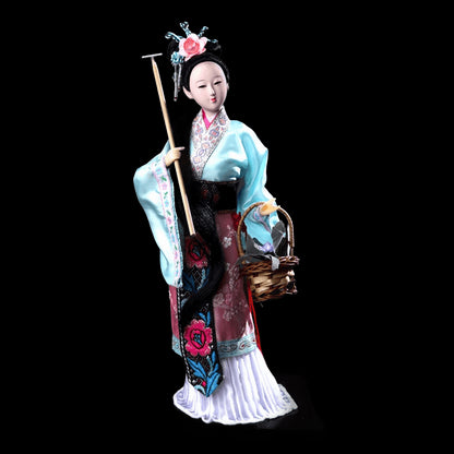 Creative Chinese Doll Ancient-style Dolls of the Qing Dynasty Twelve Golden Hair Handicrafts of Dream of Red Mansions Best Gift view