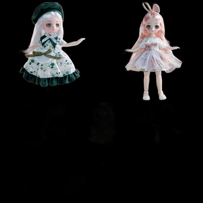 Dress Up 23cm BJD Doll with Clothes Simulated Eyes Hinge Doll Cute Removable Joints Removable Joints Doll Birthday Gift view