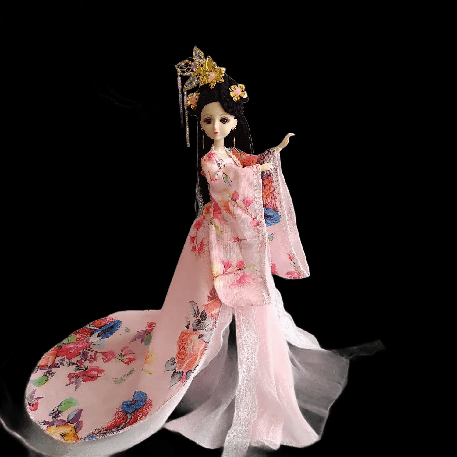 New 30cm Bjd Doll Full Set 1/6 Chinese Style Ancient Costume Hanfu Princess Birthday Gift Diy Girl Dress Up Toys view