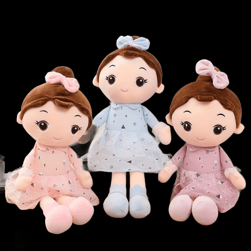 45/90cm Super Kawaii Plush Girls Doll with Clothes Kid Girls Baby Appease Toys Stuffed Soft Cartoon Plush Toys for Children Gift view