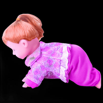 Cute Crawling Music Doll 10-inch Beautiful Electric  Singing and Dancing  Girl Toy Funny Baby's Playmates view