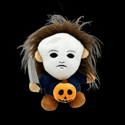 Horror Halloween Michael Myers Phunny Plush Doll 25CM Soft Cartoon Cosplay Plush Toy Character Halloween Room Decor Gift view