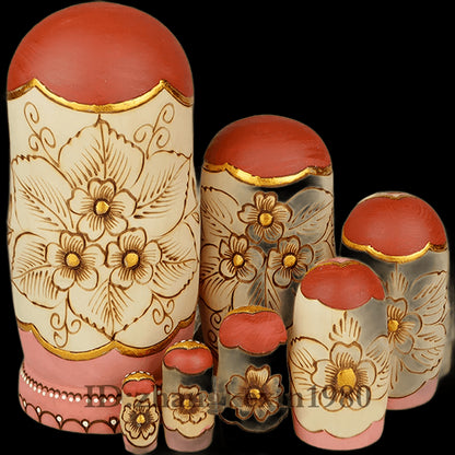 7 Layers Nesting Dolls Wood Painted Russian Doll Matryoshka Toy Home Decor Kid Gift view