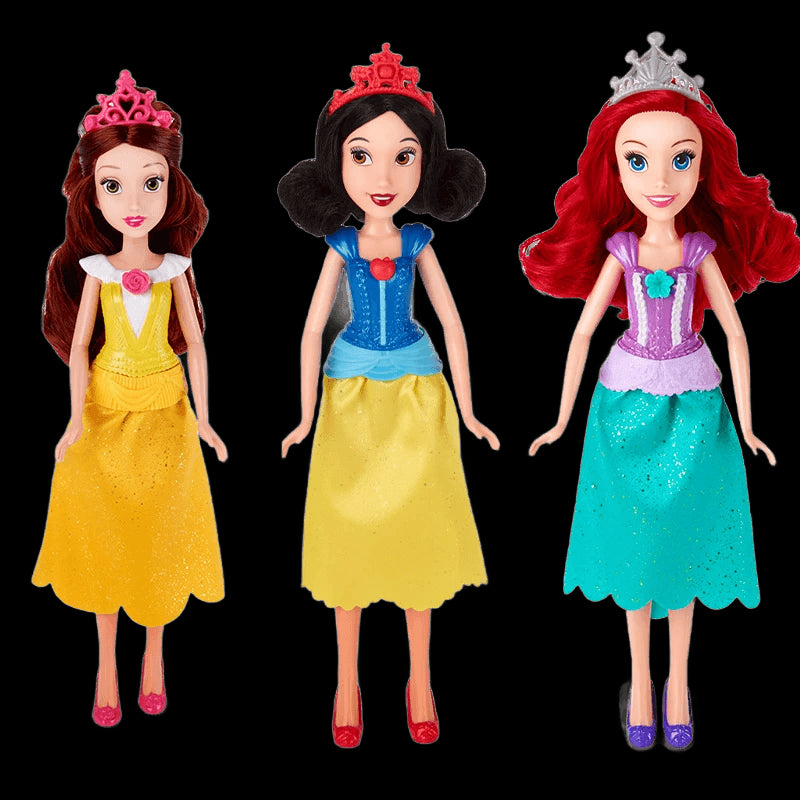 original Disney Jasmine Princess Doll Snow White Ariel Belle Rapunzel toys For Girls Brinquedos Toys bjd dolls For Children Kids view