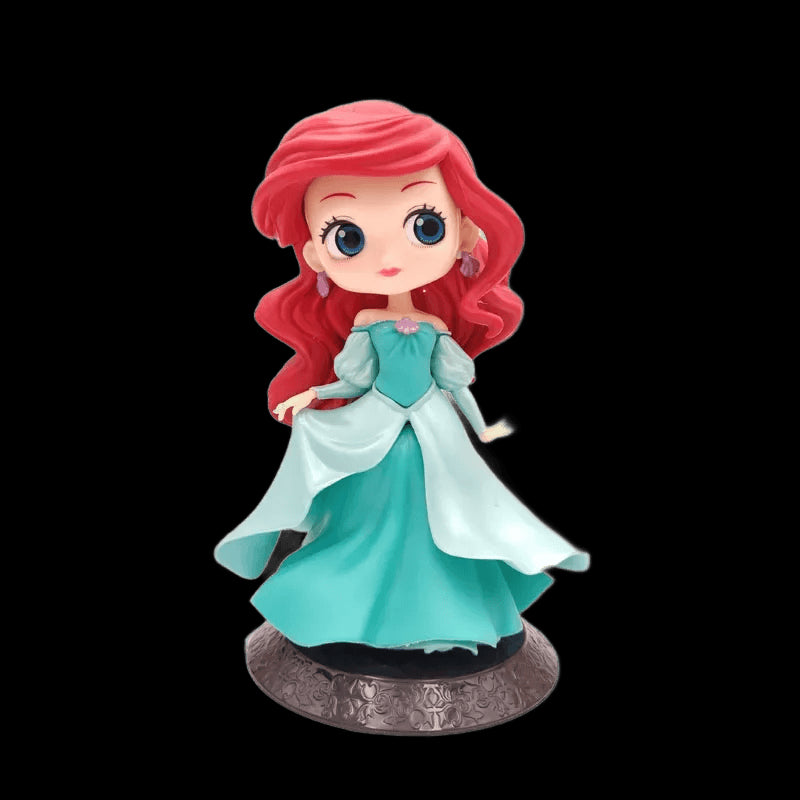 Disney Fairytale Cute Dolls Snow White Mermaid Cinderella Princess Figure Model Cake Decoration Toys for Girls Birthday Gifts view