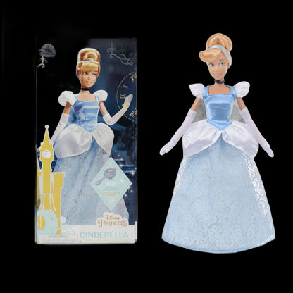 Disney Store Original Princess Rapunzel Ariel Elsa Anna Aurora Cinderella Belle Classic Dolls Toys For Children Christmas Gift view