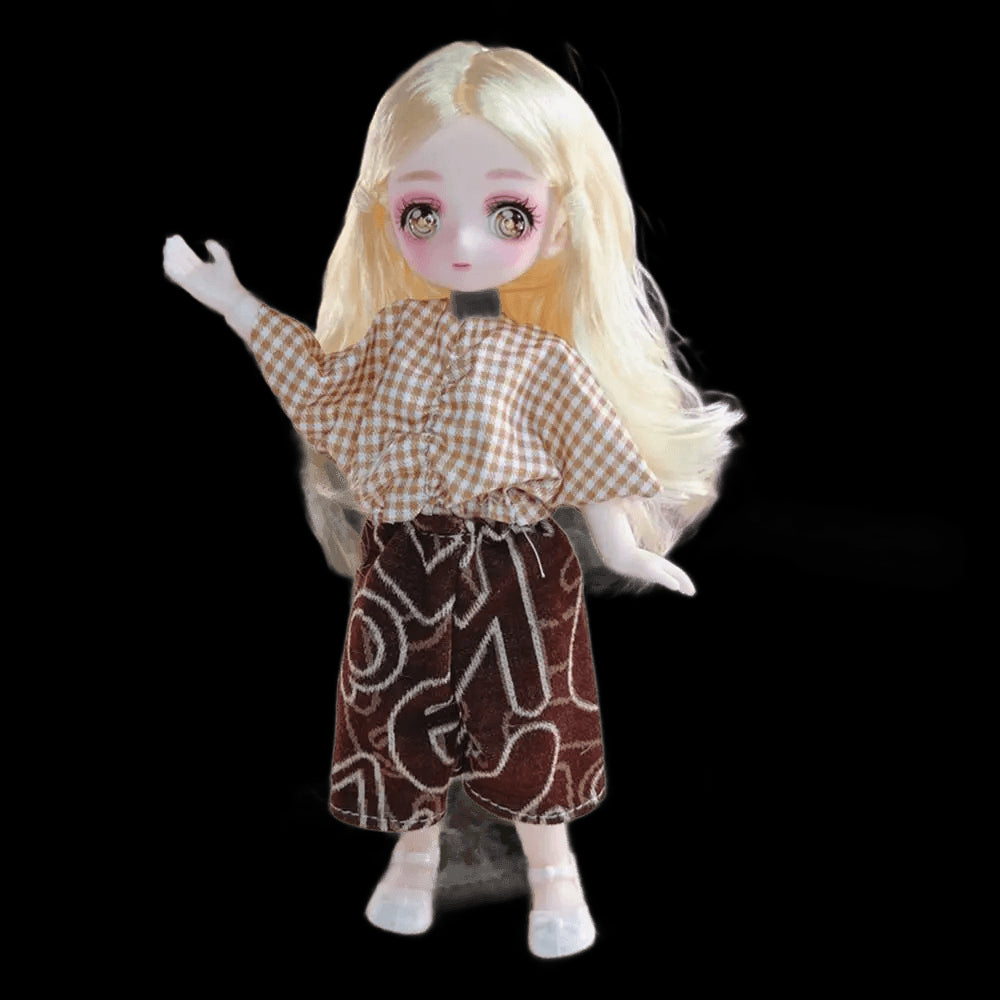 Dress Up BJD Doll Ancient Dress Doll 3D Eyes with Clothes Simulated Eye Hinge Doll Cute 1/6 BJD Removable Joints Doll Kids Toy view