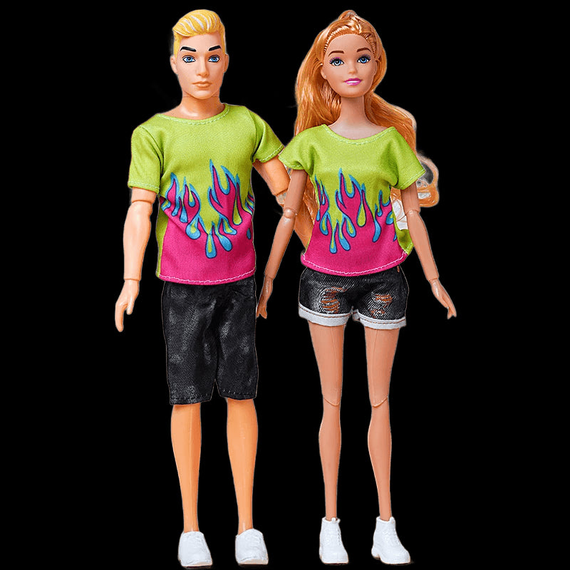 30cm Couple Barbies Doll Boyfriend Girlfriend Ken Doll Full Set 1/6 11.5 inch Girl Boy Doll Toys With Clothes Children Gift view