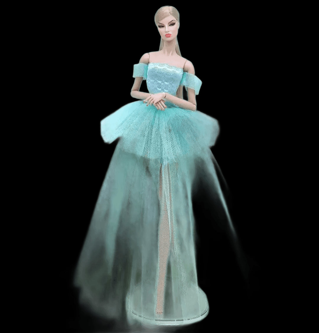 Special offer the original for barbie doll clothes wedding dress  Multilayer mermaid dress princess dress cake skirt view