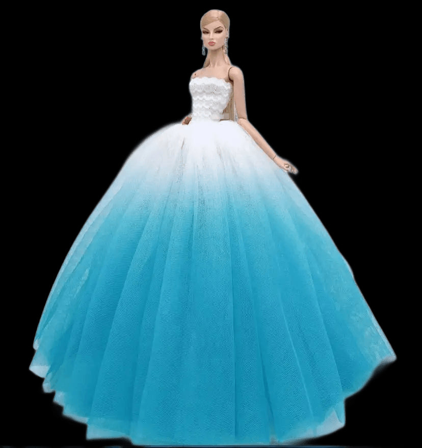 Special offer the original for barbie doll clothes wedding dress  Multilayer mermaid dress princess dress cake skirt view