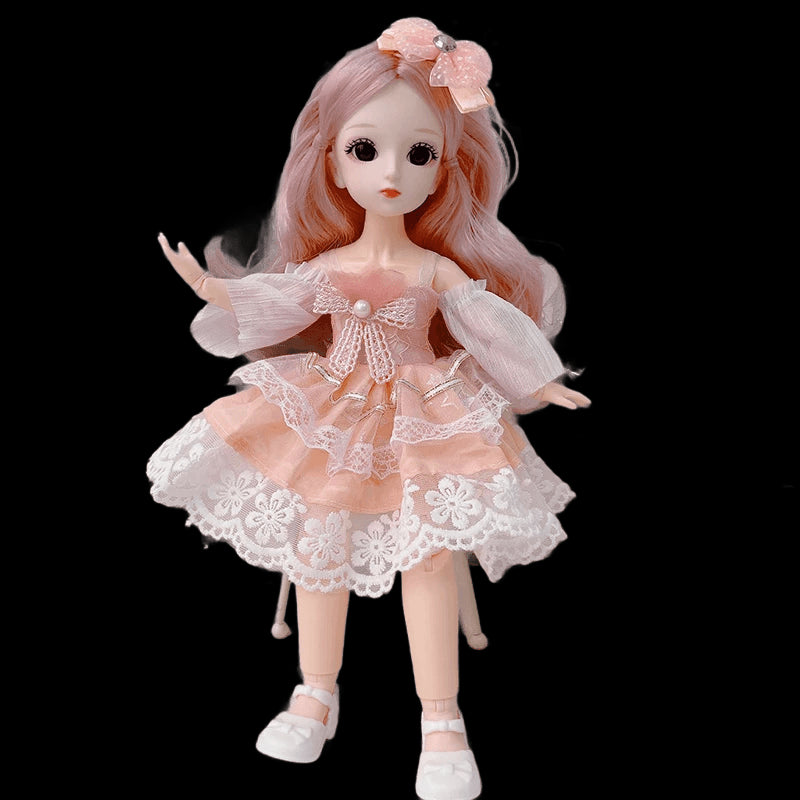 Full Set 1/6 Doll 30cm Anime Bjd Reborn Kawaii Girls Dress Up DIY Toys 23 Joint Movable Body With Clothes Skirt Hat Headdress view