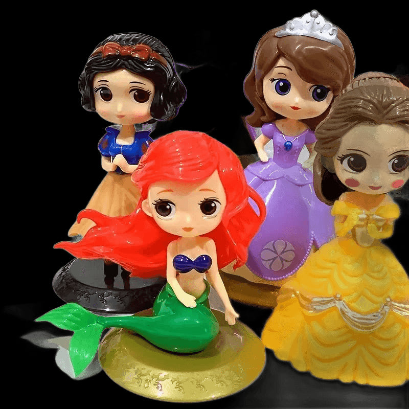 Disney Princess QPosket  Frozon Elsa Alice Mermaid Cinderella Snow White  jasmine rapunzel tikerbell Belle Cake Wedding Toy view