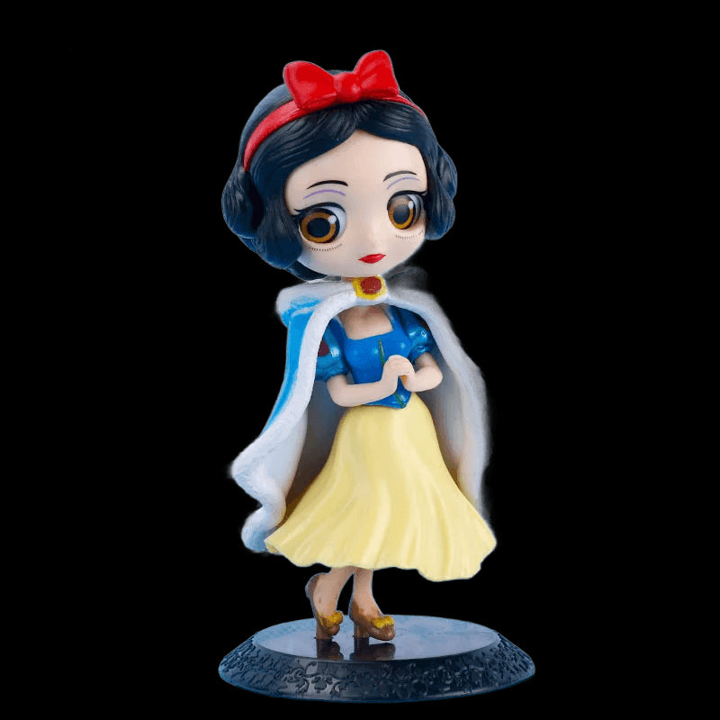 Disney Princess Big Eyes Jasmine Mulan Ariel Arale Belle Snow White Elsa Anna Cinderella Sofia Rapunzel Q posket PVC Figure Toy view