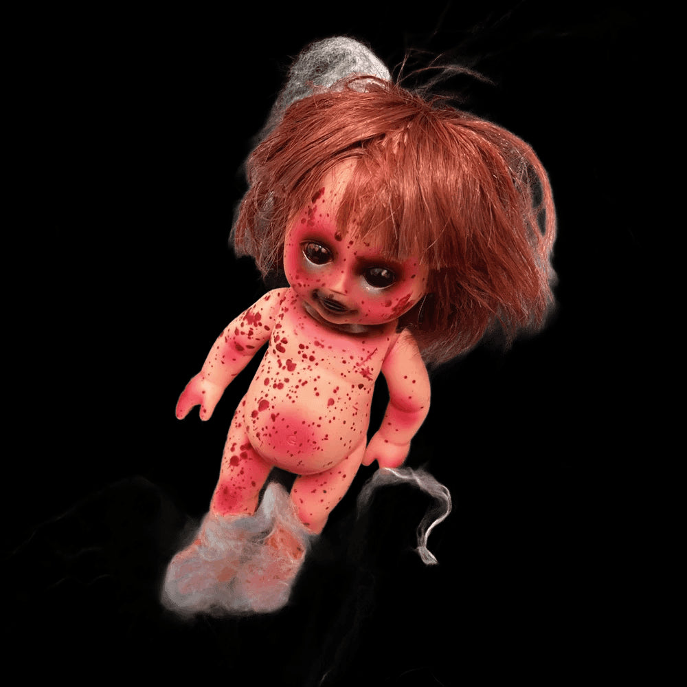 Halloween Ghost Doll Horror Party Decoration with Shinning Eyes Horror Props Clown Dolls Children Gift Party Decor view