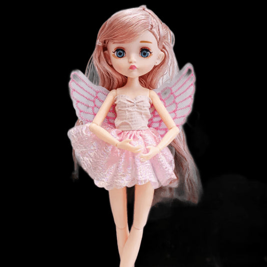 Angel Baby BJD Doll With Movable Joints Indoor Interactive Girl Toy Birthday Gift Christmas Ornament Interchangeable Clothes view