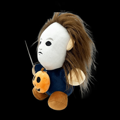 Horror Halloween Michael Myers Phunny Plush Doll 25CM Soft Cartoon Cosplay Plush Toy Character Halloween Room Decor Gift view