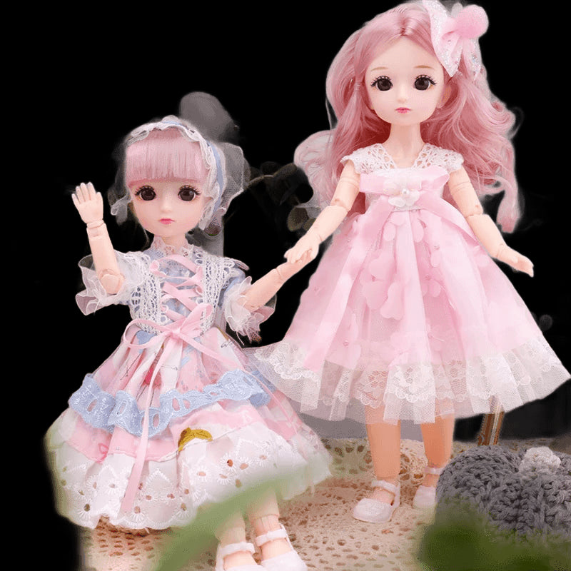 1/6 bjd Dolls for Girls Hinged Doll 30 cm with Clothes Blonde Brown Eyed Articulated  Toys for Children Spherical Joint Playsets view