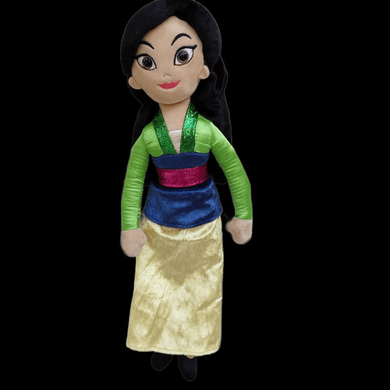 Disney 40CM Princess Doll Cartoon Movie Character Anna Mulan Cinderella Belle Plush Stuffed Toy Girl Dolls Birthday Gift view