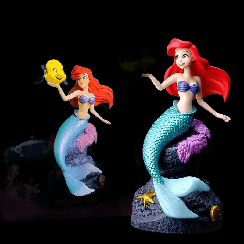 Disney Anime 19cm Little Mermaid Ariel Action Figure Toys Ariel The Princess Collection Room Car Cake Decoration Gift for Kids view