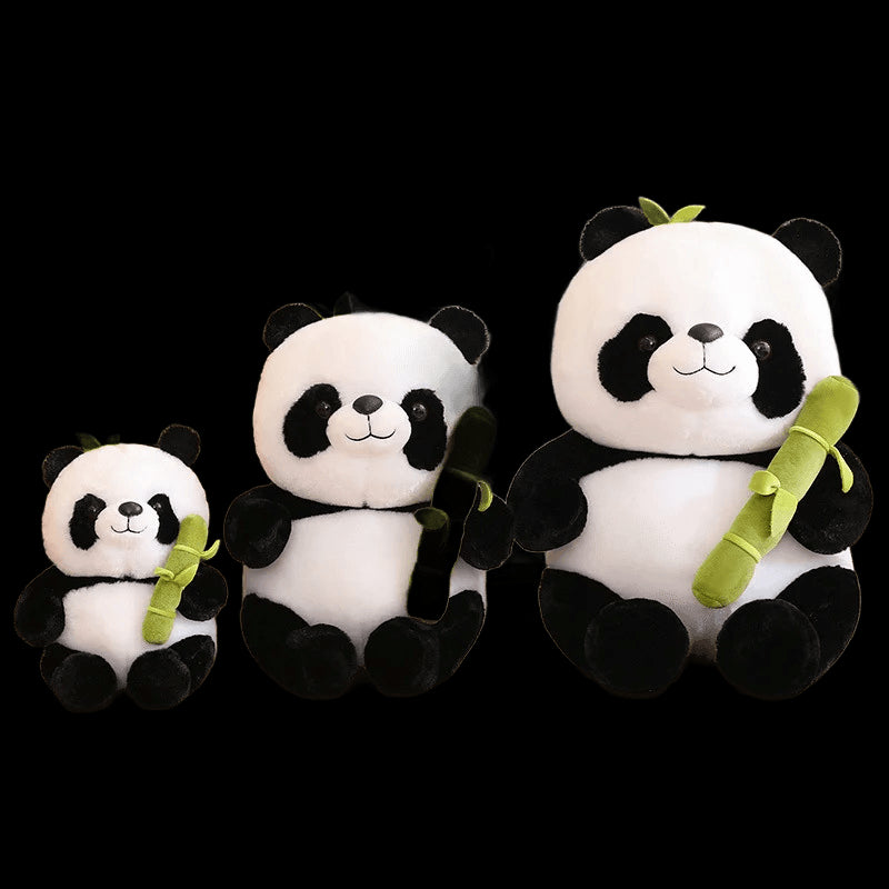 25cm Kawaii Panda With Bamboo Soft Stuffed International Favorite Dolls Birthday Christmas Gifts Presents For Kids view