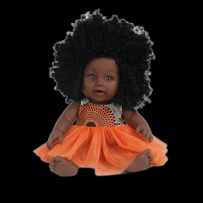 12inch baby doll with clothes toy doll as gift for kids africa black doll with curly hair view