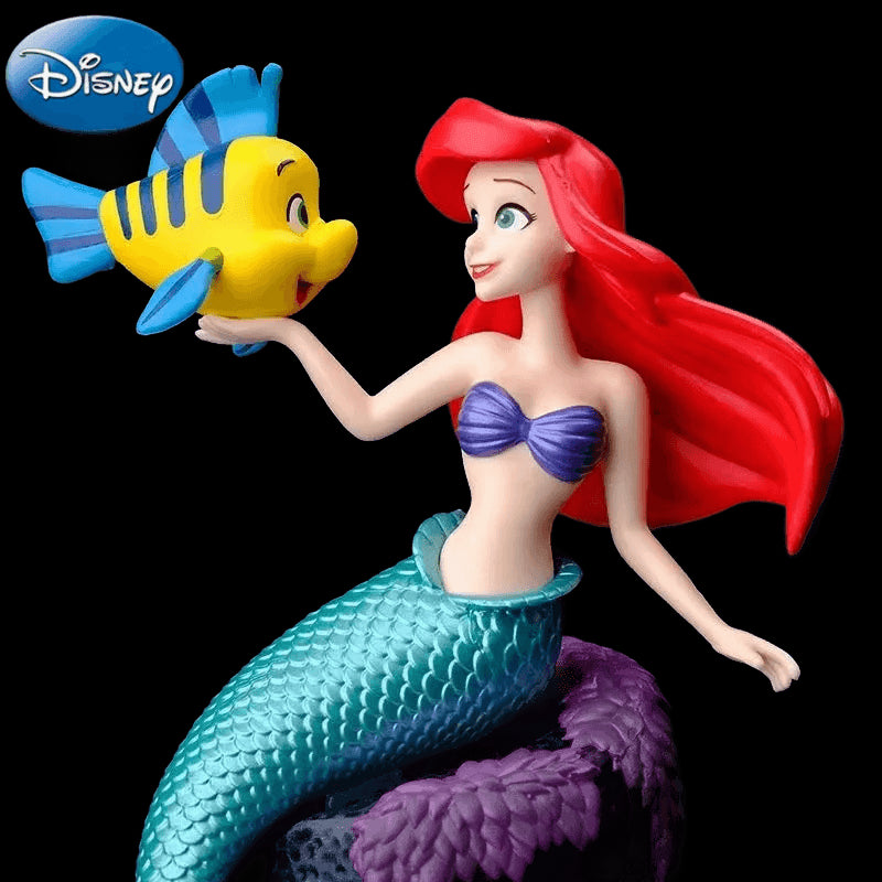 Disney Ariel Princess Action Figure 19cm The Little Mermaid Ariel Figuras Anime Model Toys Dolls Disney Accessories Decor Gifts view