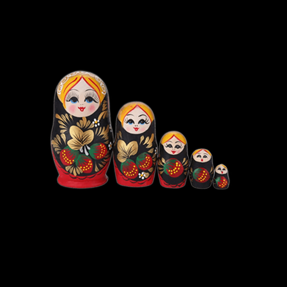 5/10-Layers Houten Russian Nesting Doll Matryoshka Poppen Voor Kinderen Brithday Geschenken Decor Poupée De Nidification Russ view