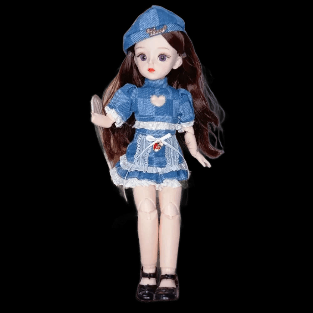 BJD Dolls and Clothes with Multiple Movable Joints 30cm 1/6 3D Simulated Eye Hinge Doll Girl's DIY Dress Up Birthday Gift Toy view