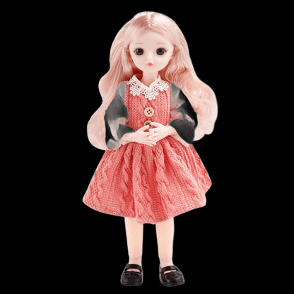 BJD Doll and Clothes 23 Multiple Removable Joints Full Set 30cm 1/6 3D Eyes Anime Doll Girl Dress Up Birthday Gift DIY Toys view