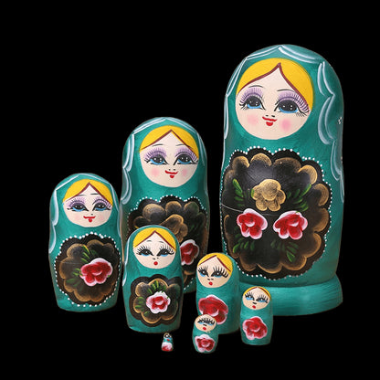 Strawberry Girls Matryoshka Doll Wooden Snowman Russian Nesting Dolls for Kids Brithday Christmas Gifts Children's Day Gifts view