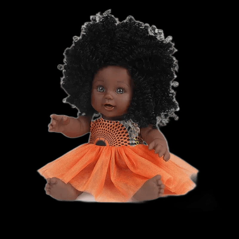 12inch baby doll with clothes toy doll as gift for kids africa black doll with curly hair view