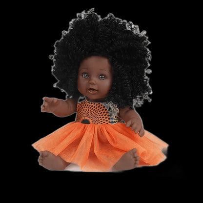 12inch baby doll with clothes toy doll as gift for kids africa black doll with curly hair view