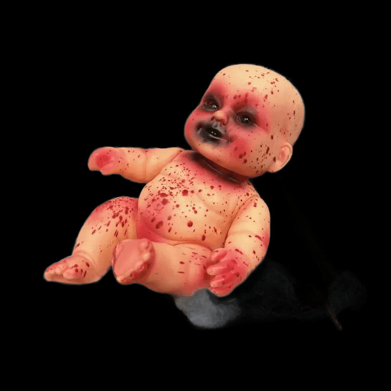 Halloween Scary Blood Doll Ghost Day Rebirth Zombie Baby Infant Horror Decor Haunted House Props Children Gifts Party Decor view