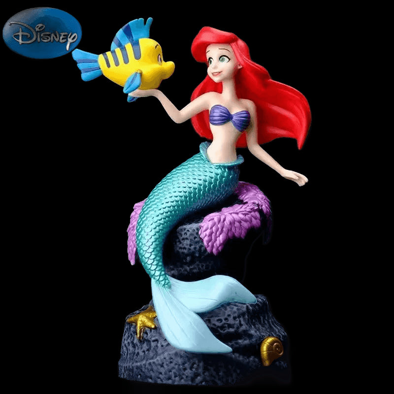 Disney Ariel Princess Action Figure 19cm The Little Mermaid Ariel Figuras Anime Model Toys Dolls Disney Accessories Decor Gifts view