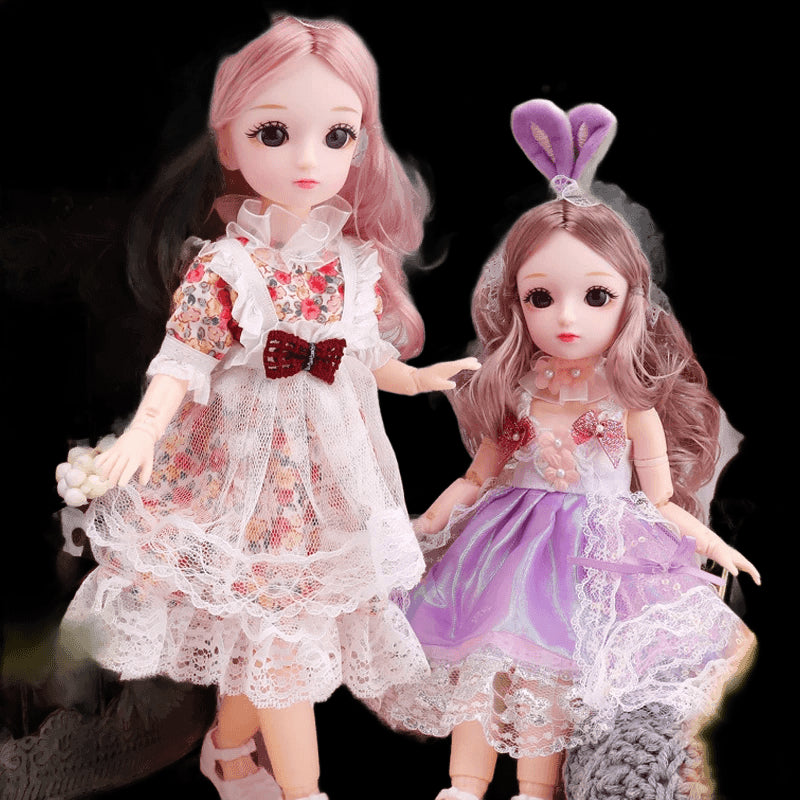 1/6 bjd Dolls for Girls Hinged Doll 30 cm with Clothes Blonde Brown Eyed Articulated  Toys for Children Spherical Joint Playsets view