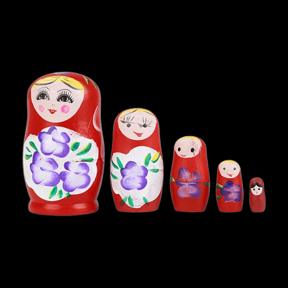 10 Layers Yellow Duck Matryoshka Wooden Dolls Toys Russian Nesting Babushka Dolls Decoration Ornaments for Home Living Room view