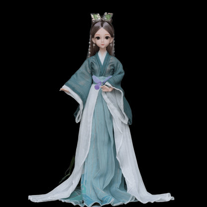 New 30cm Bjd Doll Full Set Fairy Beautiful Princess Clothes China Ancient Type Diy Girl Toys Dress Up Fashion Birthday Gift view