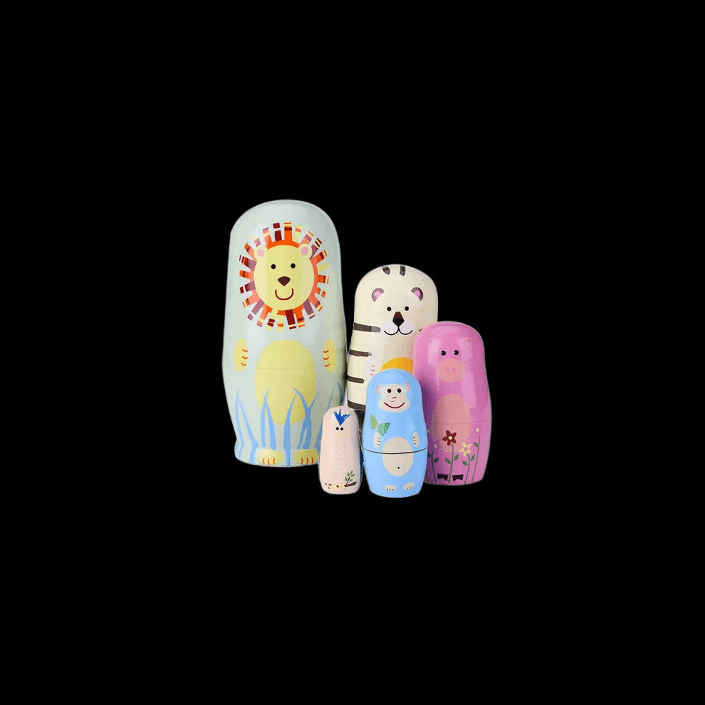 5/10-Layers Houten Russian Nesting Doll Matryoshka Poppen Voor Kinderen Brithday Geschenken Decor Poupée De Nidification Russ view