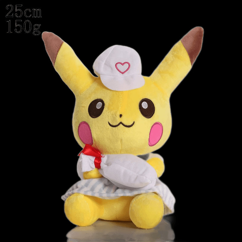 Cute Pikachu Plush Toy Pokemon Charmander Squirtle Bulbasaur Stuffed Doll Eevee Scorbunny Gengar Snorlax Christmas Gifts view