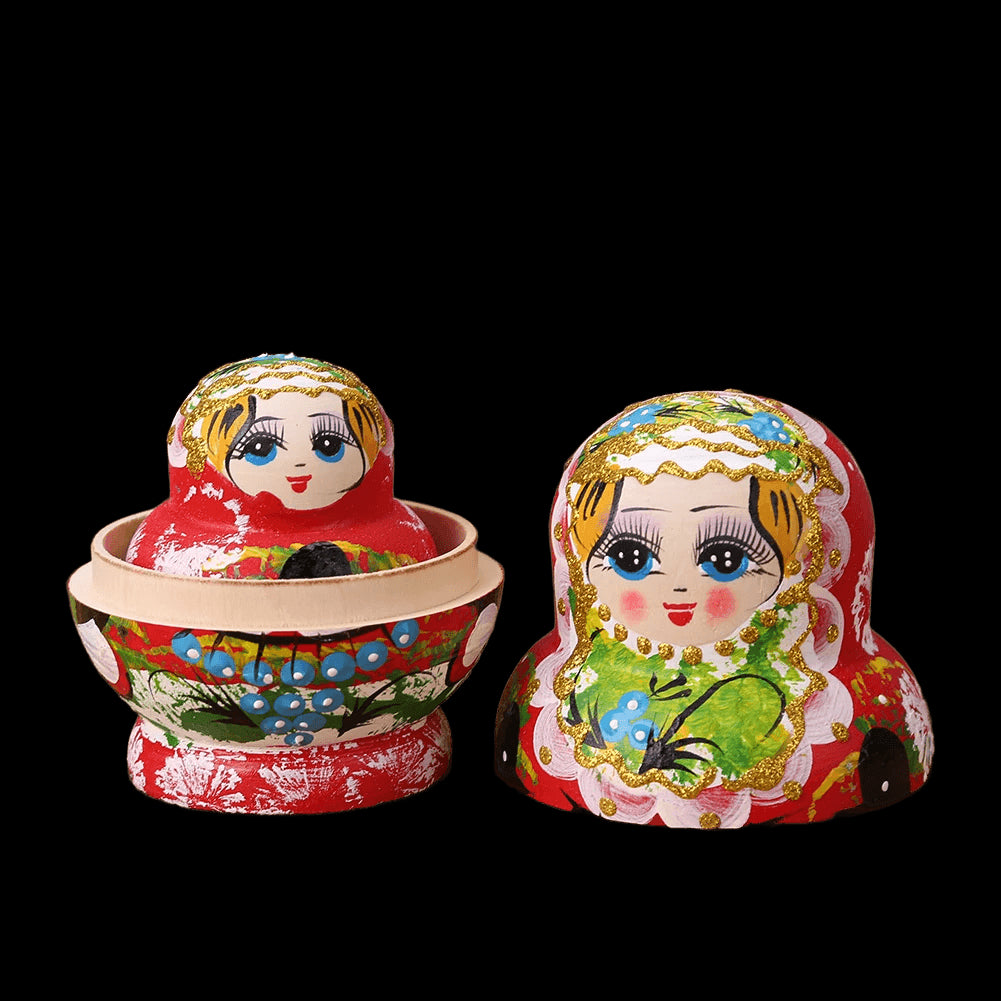 Wooden Matryoshka Dolls 10-Layers Handmade Bird Painted Nesting Dolls Kids Toys view