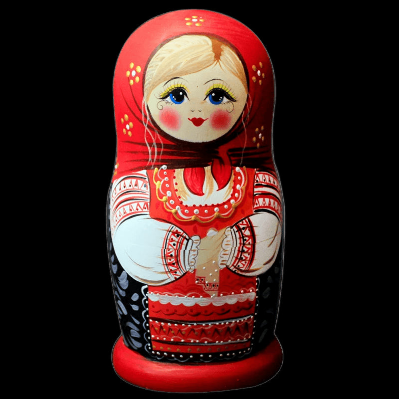 7 Layers/Set Wooden Russian Dolls Nesting Maiden Wishing Doll Beautiful Handmade Matrioska Russa Kids Baby Toys Gifts 20cm view