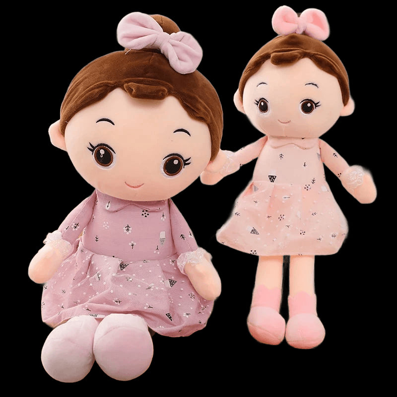 45/90cm Super Kawaii Plush Girls Doll with Clothes Kid Girls Baby Appease Toys Stuffed Soft Cartoon Plush Toys for Children Gift view