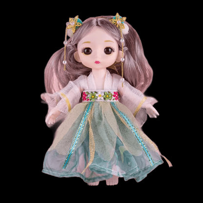 16cm  BJD Doll   with Clothes and Shoes 1/12 Movable Joints Fashion Lolita Action Figure Model Cute Girl Birthday Gift Toys view