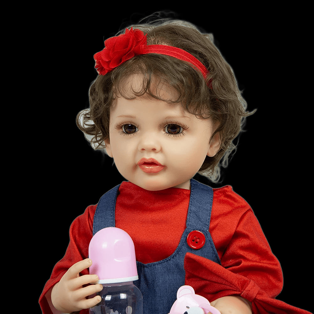 22 Inch 55 CM Silicone Body Fidget Toys Reborn Baby Dolls Lifelike Newborn Baby Doll Kids For Children's Day Gift Toy view