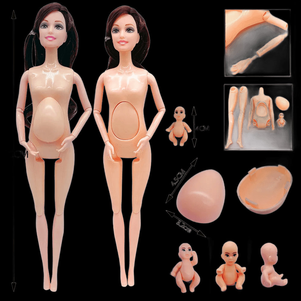 Fashion Cute Doll House Stroller Accessories For Barbie 11.5'' Pregnant Dolls with Baby Doll Birthday Christmas Gift Kid Toys view