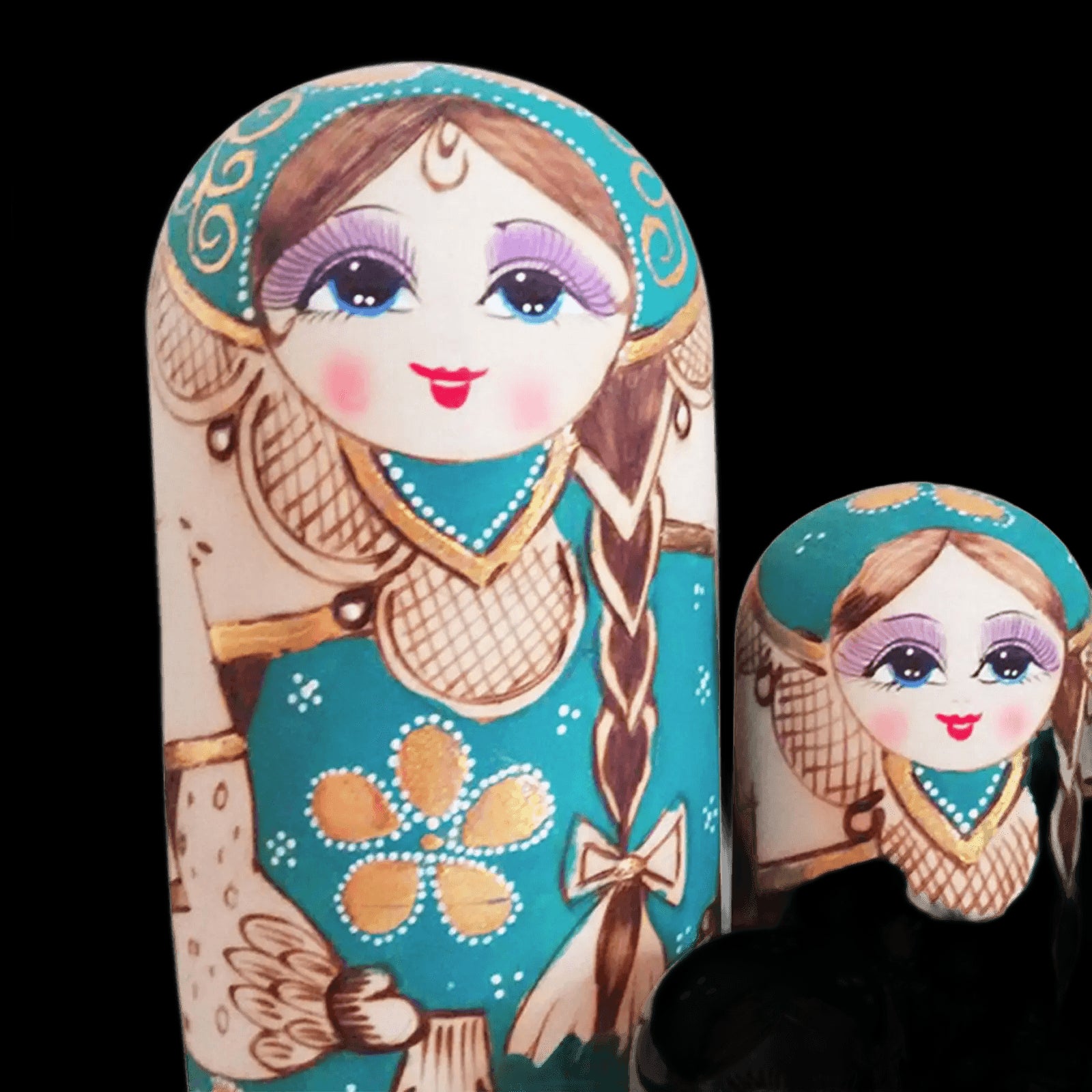 7 Pieces Nesting Doll Matryoshka Dolls for Birthday Gift Office Decoration view