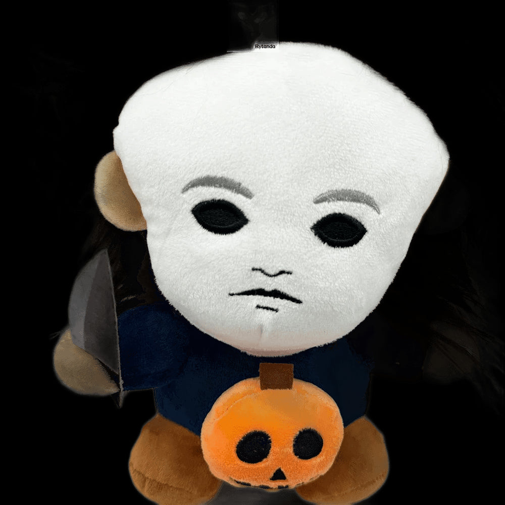 Horror Halloween Michael Myers Phunny Plush Doll 25CM Soft Cartoon Cosplay Plush Toy Character Halloween Room Decor Gift view